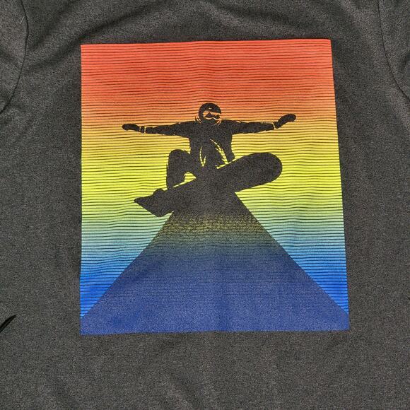 2 Toddler LS Tees: Glow-In-The-Dark Alien & Snowboarder (Quick-Dri) Tees - 5T - Picture 5 of 8